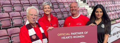 Meadowfield Garage unveiled as Hearts Women Back of Shirt Sponsor