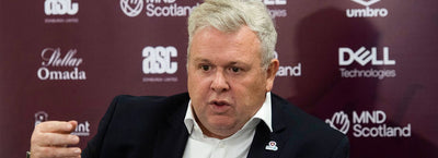 Andrew McKinlay speaks to the media