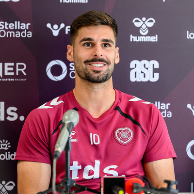 Claudio loving life at Hearts
