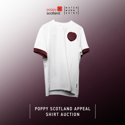 MatchWornShirt Auction for Motherwell to benefit Poppy Scotland and Big Hearts