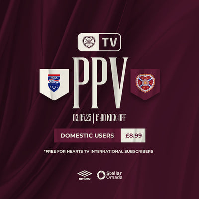 Ross County v Hearts live on PPV