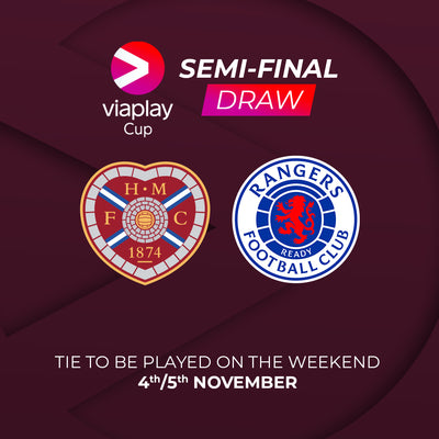 Hearts to meet Rangers in Viaplay Cup SF