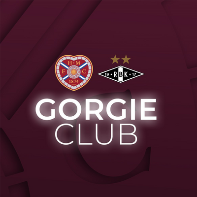 Enjoy the Gorgie Club! Rosenborg (H) & Partick Thistle (H)