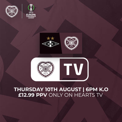 Rosenborg v Hearts live on PPV
