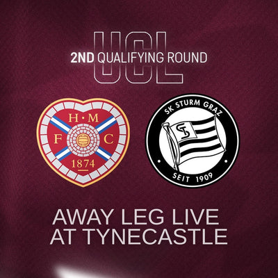 Watch Hearts away at Sturm Graz live at Tynecastle