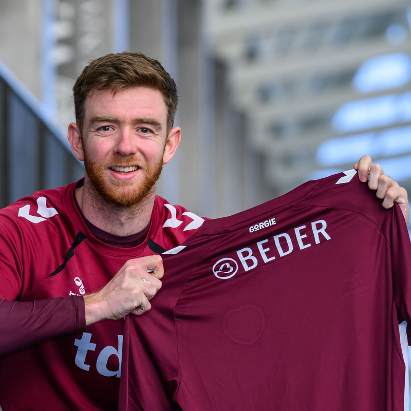 Beder Named Back-of-Shirt Sponsor for Hearts v St Mirren Thanks to FanHub Donation