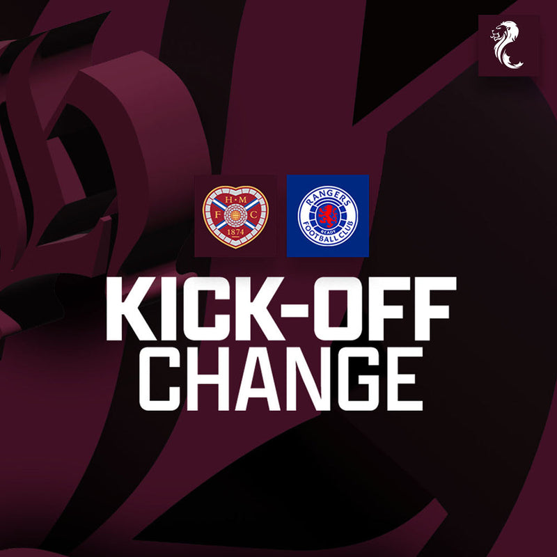Kick-off change: Rangers (H)